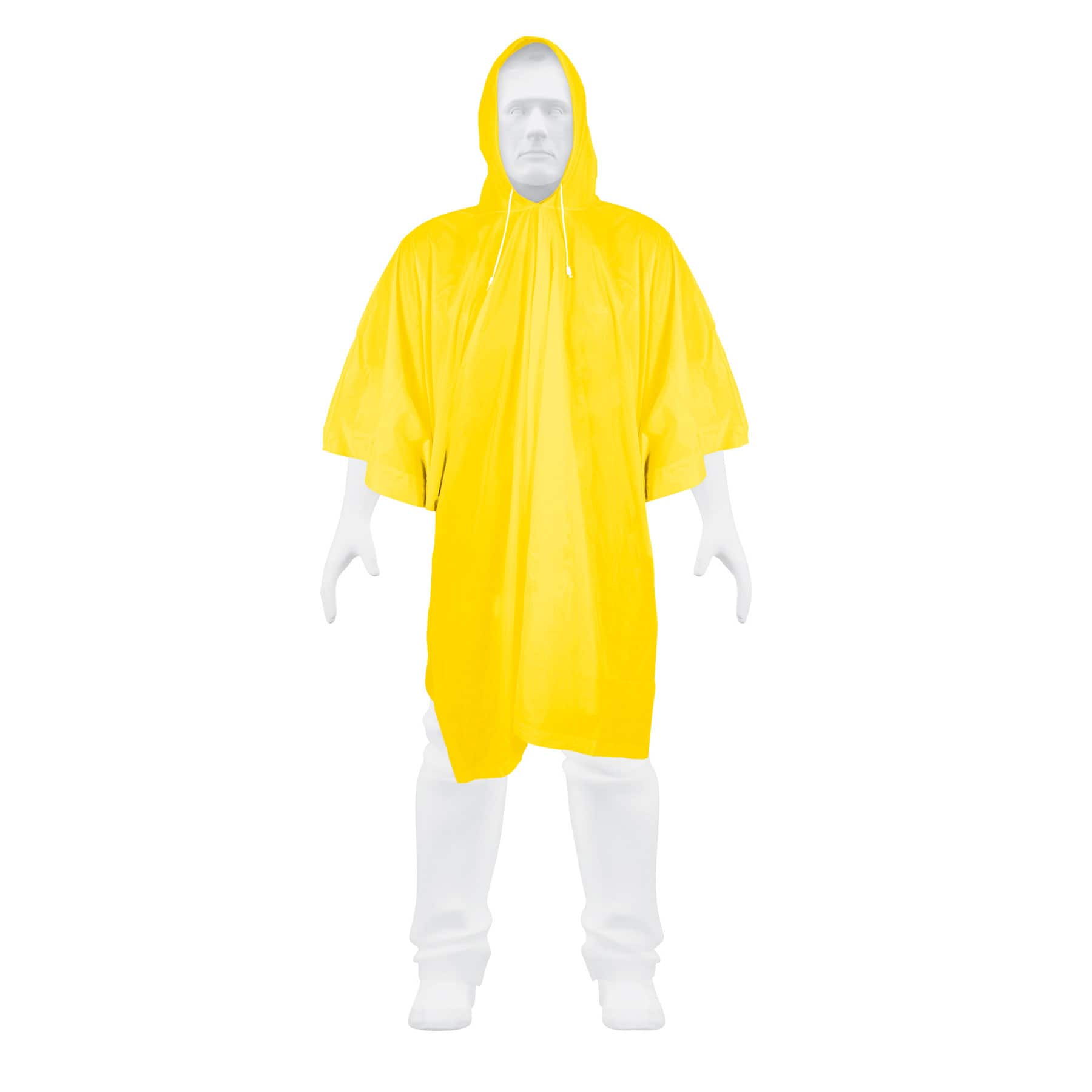 11481 PRETUL - Poncho con capucha amarillo unitalla PONCHOP Pretul