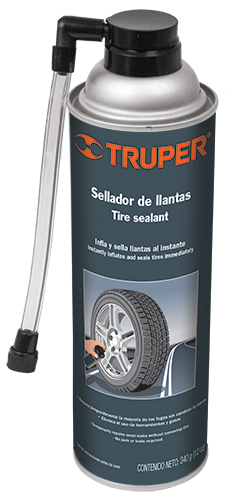 11700 TRUPER - Sellador e inflador para llantas de coche 340gr INF12 Truper