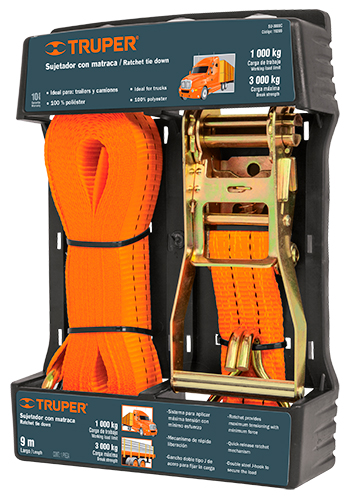 11798 TRUPER - Sujetador con matraca capacidad 1000kg SU3000C Truper