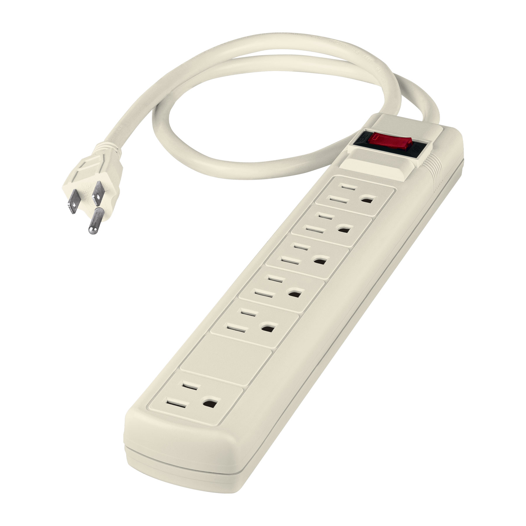 12449 VOLTECK - Multicontacto con cable 75cm 06 contactos con indicador con supresor 450j Volteck