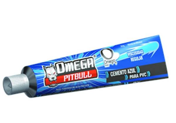 13774 OMEGA SOLDADURAS - Pegamento para PVC 050gr en tubo azul Omega