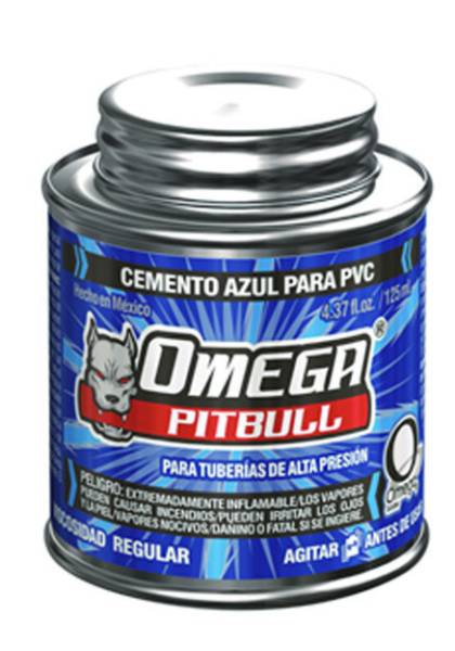 13775 OMEGA SOLDADURAS - Pegamento para PVC 125ml 1/8 azul Omega