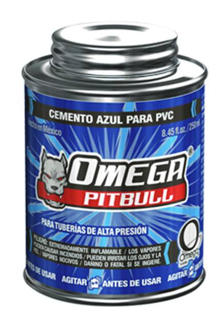 13776 OMEGA SOLDADURAS - Pegamento para PVC 250ml 1/4 azul Omega