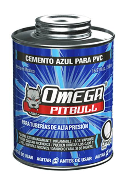 13777 OMEGA SOLDADURAS - Pegamento para PVC 500ml 1/2 azul Omega