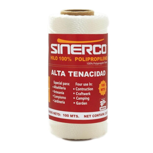 14375 SINERCO - Hilo albañil 100mt 18 blanco SINERCO