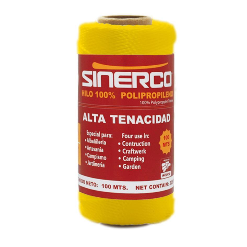 14376 SINERCO - Hilo albañil 100mt 18 amarillo SINERCO