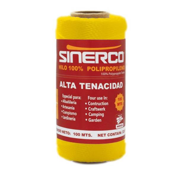 14376 SINERCO - Hilo albañil 100mt 18 amarillo SINERCO