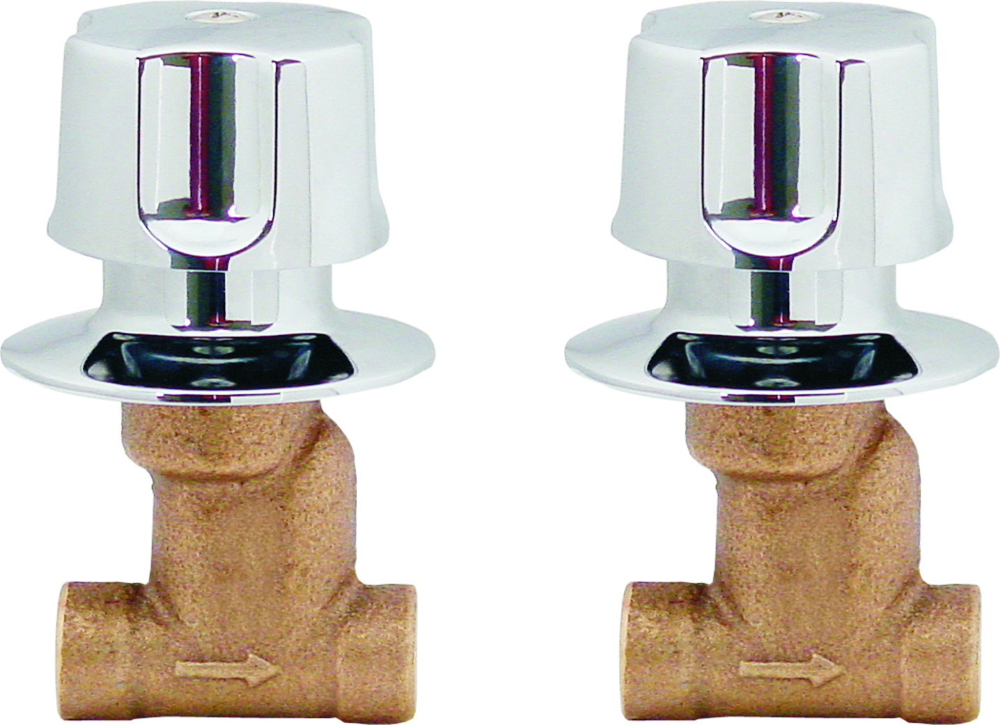 14941 FONTANERY - Juego llaves empotrar soldable bronce tauro 30501 Fontanery