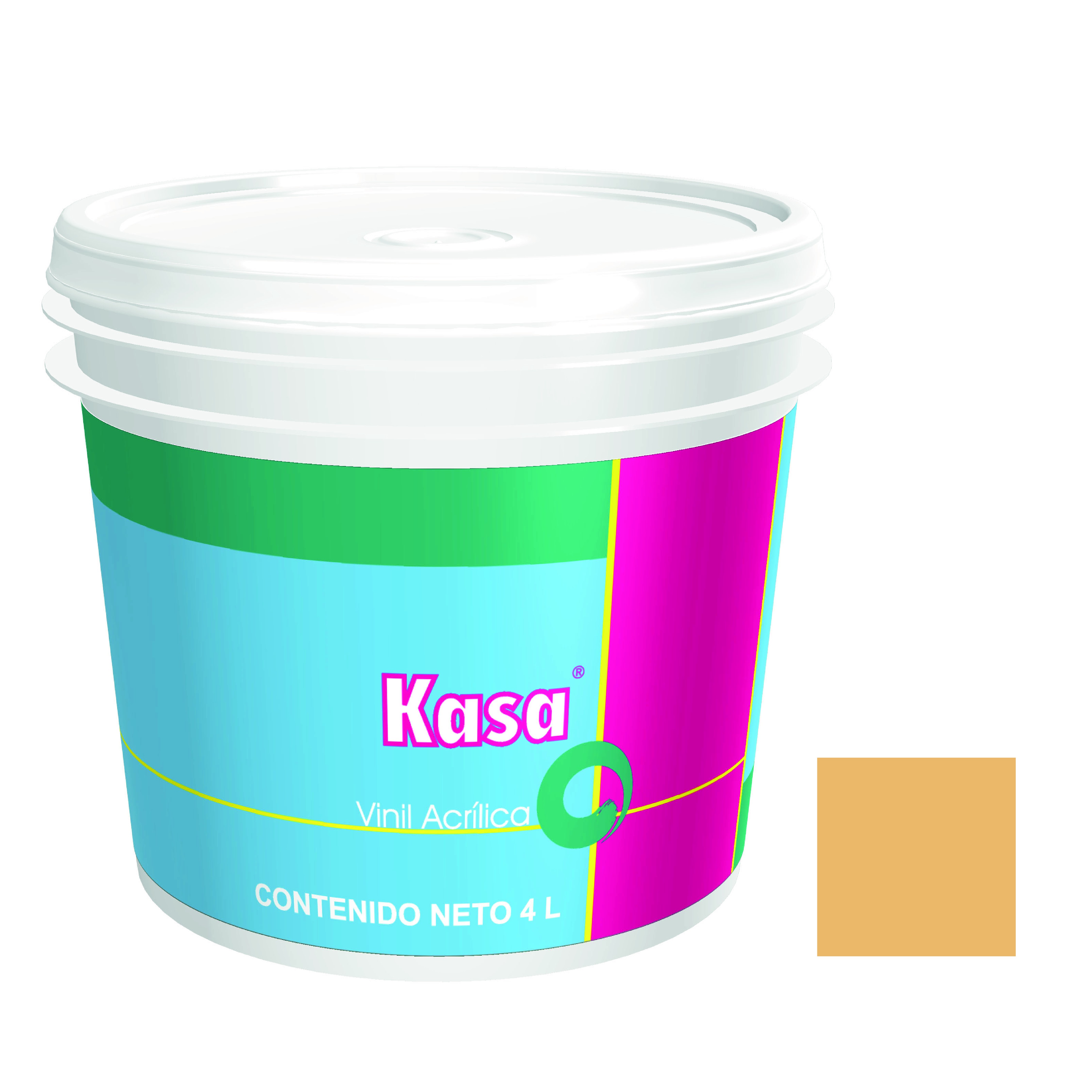 16314 DOAL - Pintura vinil kasa amarillo napolitano 4.0 lt Doal