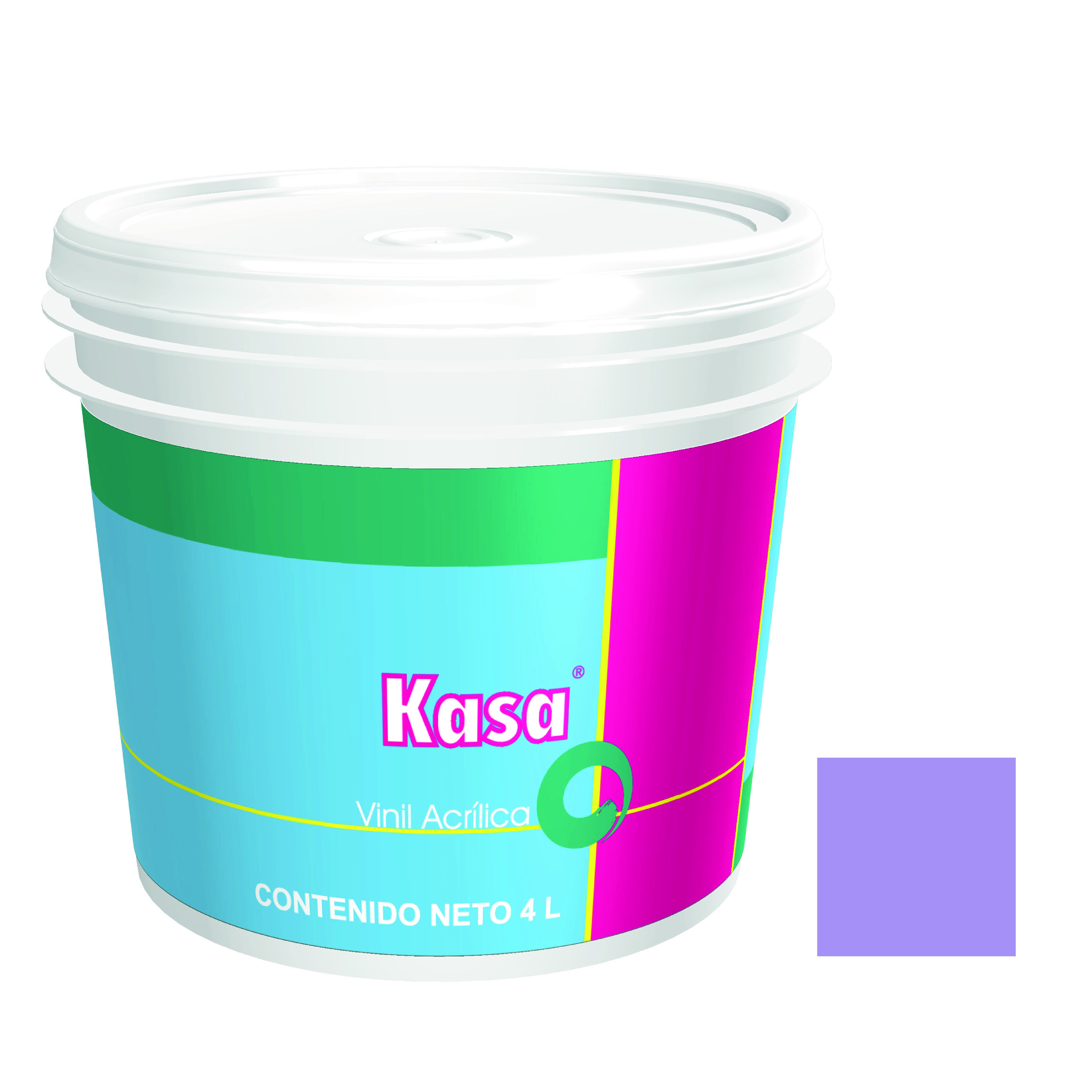 16318 DOAL - Pintura vinil kasa violeta 4.0 lt Doal