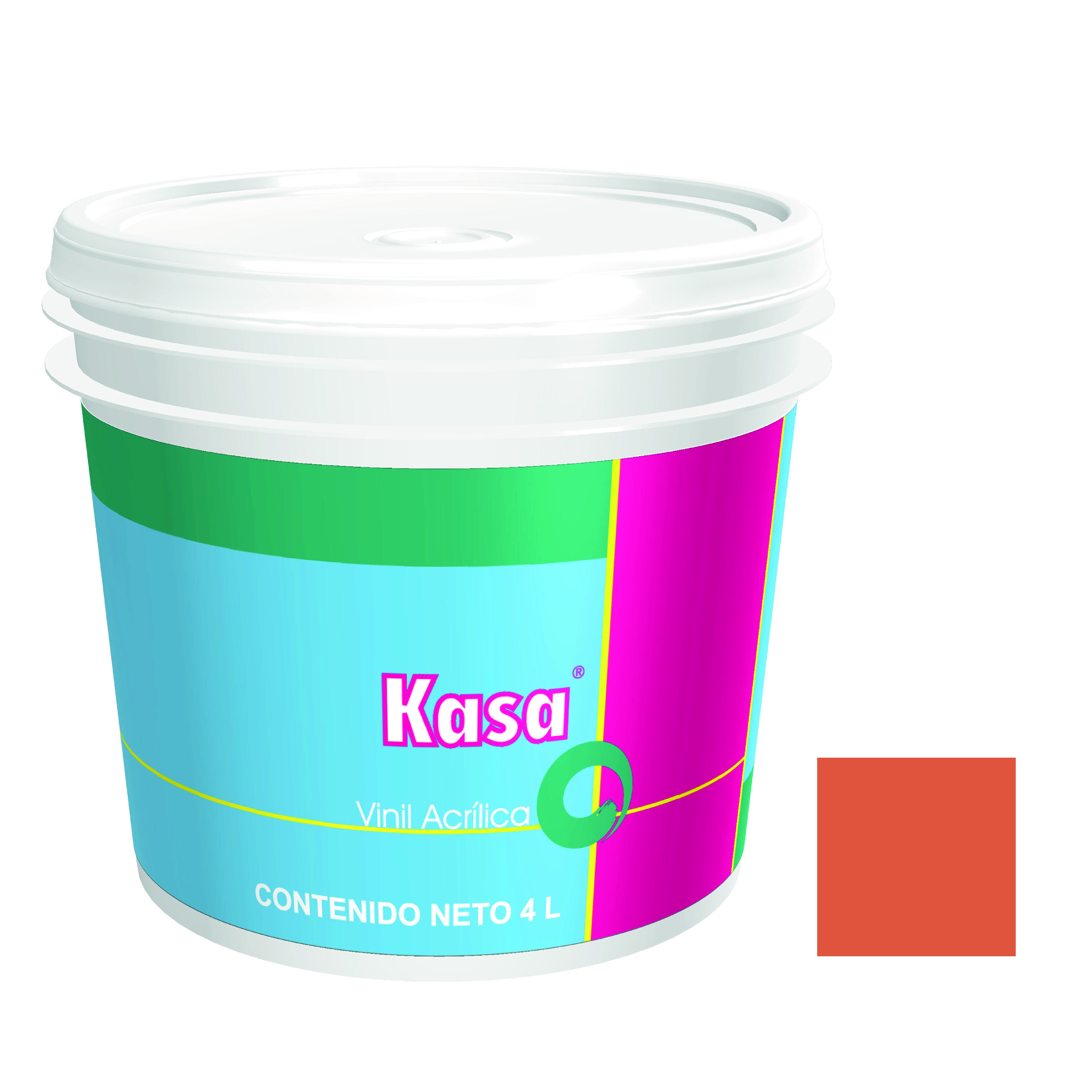 16320 DOAL - Pintura vinil kasa mandarina 4.0 lt Doal