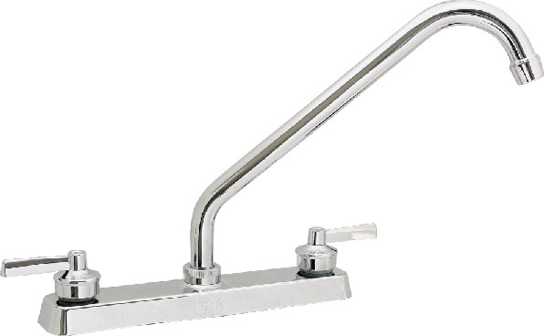 16701 RUGO - Mezcladora fregadero de bronce tipo standard maneral palanca 1/4 de vuelta cromada 8R Rugo