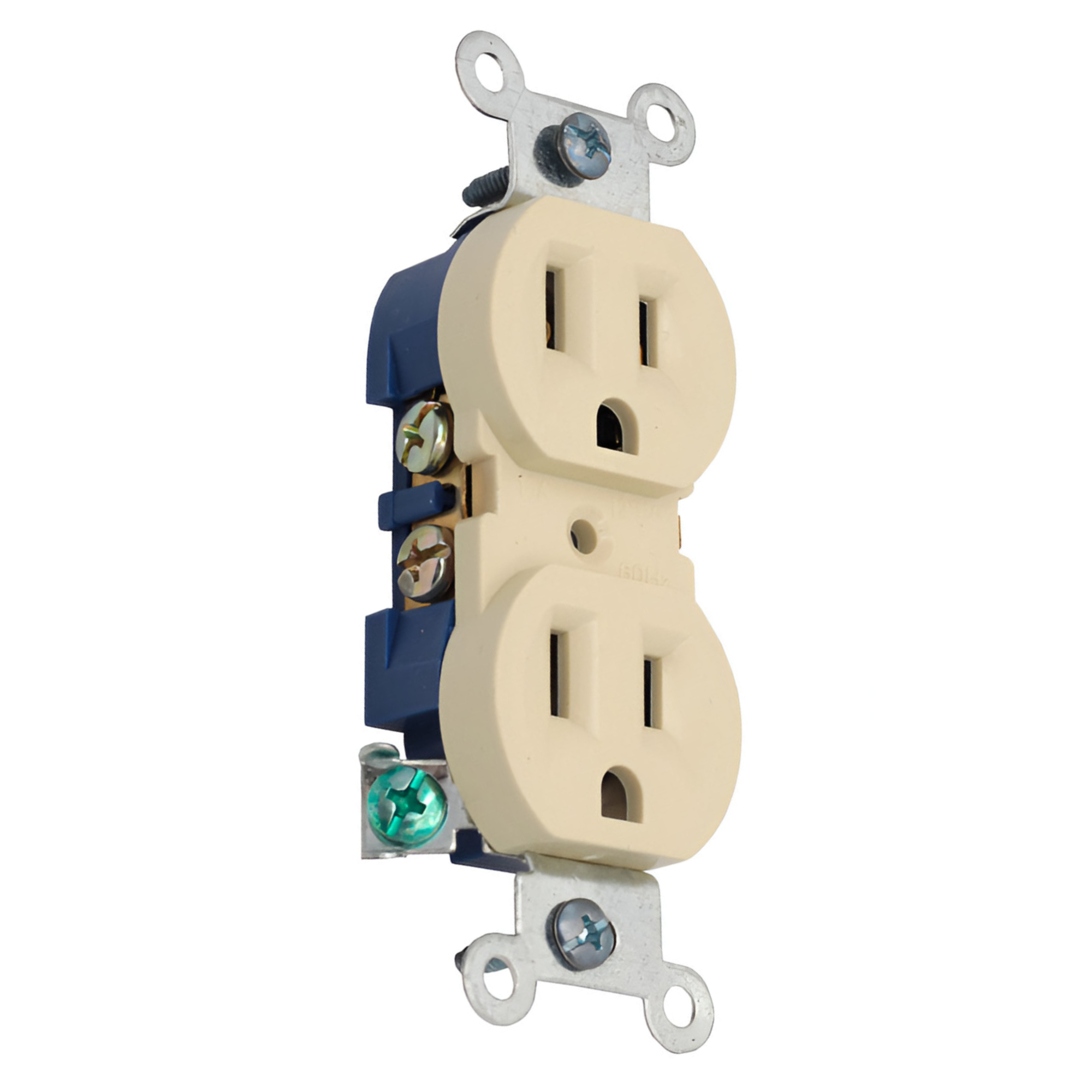 16824 KLEY - Contacto duplex 2p+t marfil Americano Kley