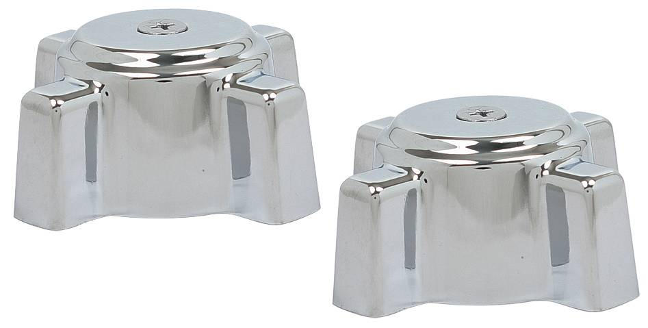 18806 RUGO - Maneral grande sin chapeton standard cromado con 2pz estria Rugo