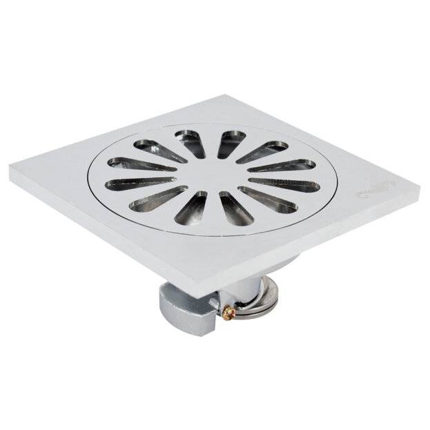 192131 RUGO - Coladera cuadrada 4x4 metalica anticucarachas 46af Rugo