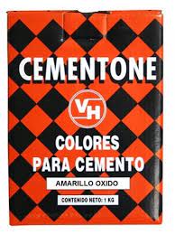 193764 CEMENTONE - Color para cemento amarillo oxido 1kg Cementone