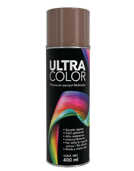 196712 ULTRACOLOR - Pintura en aerosol 400ml cafe Ultracolor