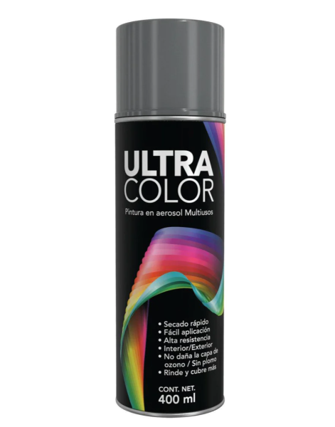 196718 ULTRACOLOR - Pintura en aerosol 400ml gris primario Ultracolor
