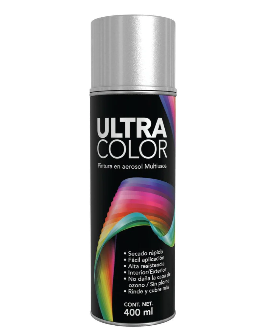 196724 ULTRACOLOR - Pintura en aerosol 400ml aluminio Ultracolor