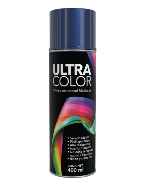 196725 ULTRACOLOR - Pintura en aerosol 400ml azul metalico Ultracolor