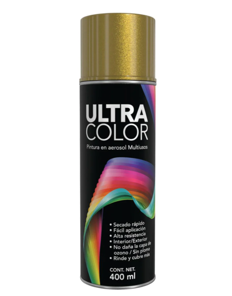 196729 ULTRACOLOR - Pintura en aerosol 400ml oro Ultracolor