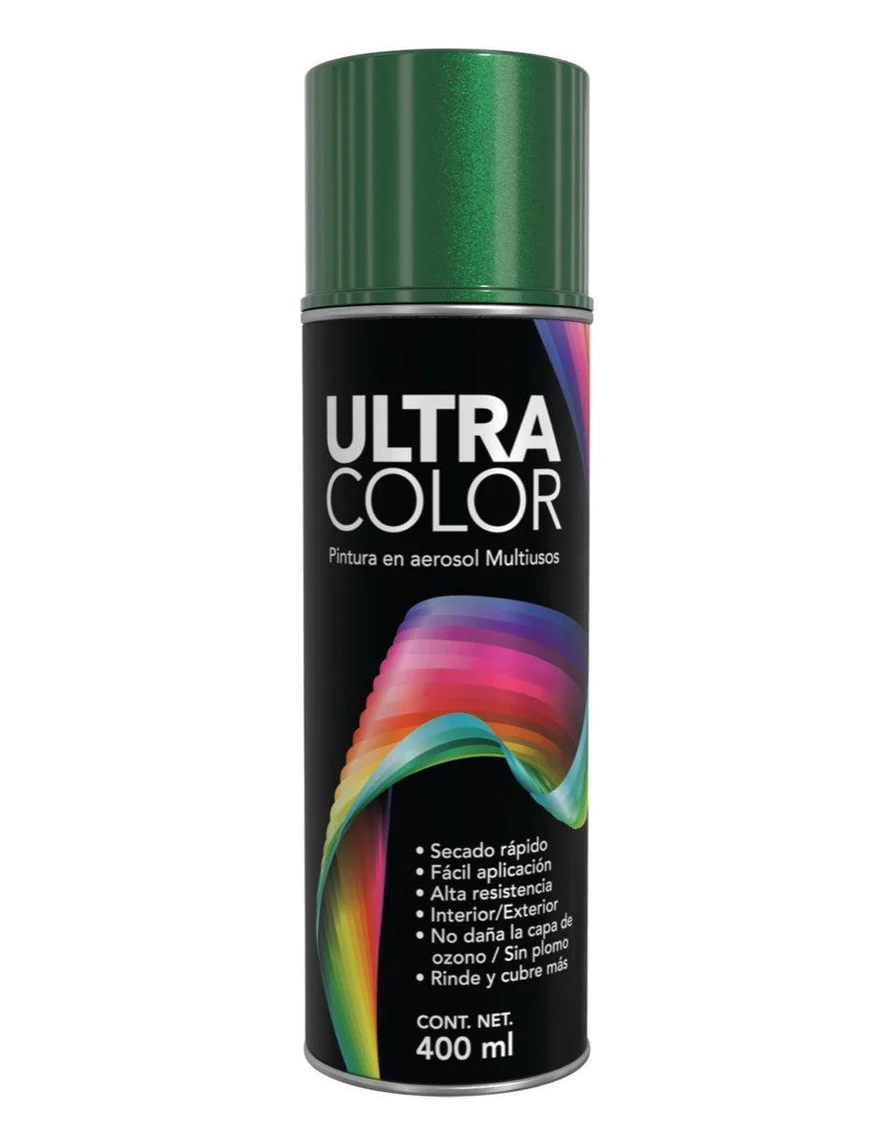 196731 ULTRACOLOR - Pintura en aerosol 400ml verde metalico Ultracolor