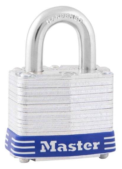 199087 MASTER LOCK - Candado laminado 44mm llave tradicional gancho corto en blister Master Lock