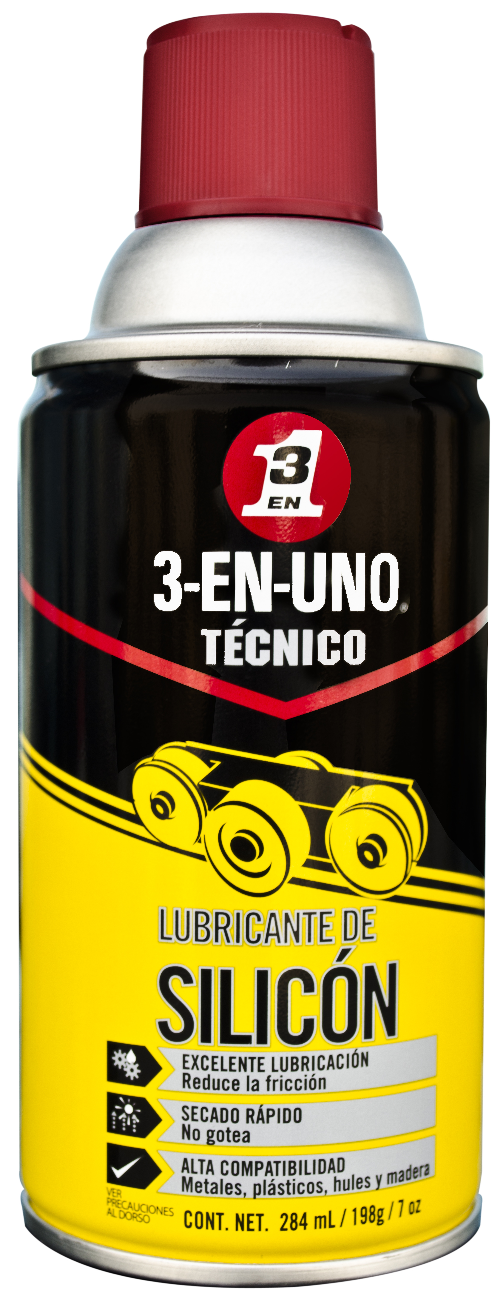 209313 3 EN 1 - Lubricante de silicon aerosol 284ml 7oz 3en1