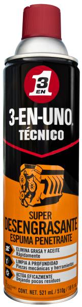 209316 3 EN 1 - Desengrasante espuma penetrante 521ml 18oz 3en1