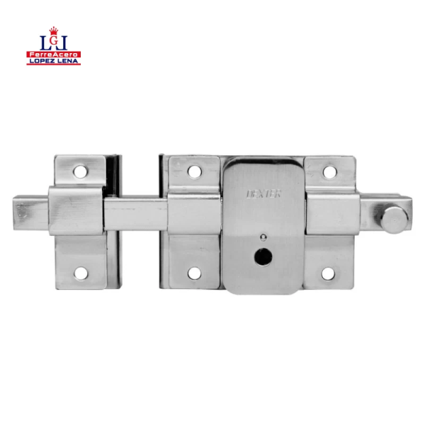 211888 DEXTER - Cerradura barra fija izquierda llave tetra cromada caja Dexter