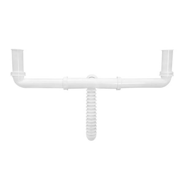 213067 FLEXIMATIC - Salida central para fregadero trampa y extension flexible tipo ceja PVC 2317 Fleximatic
