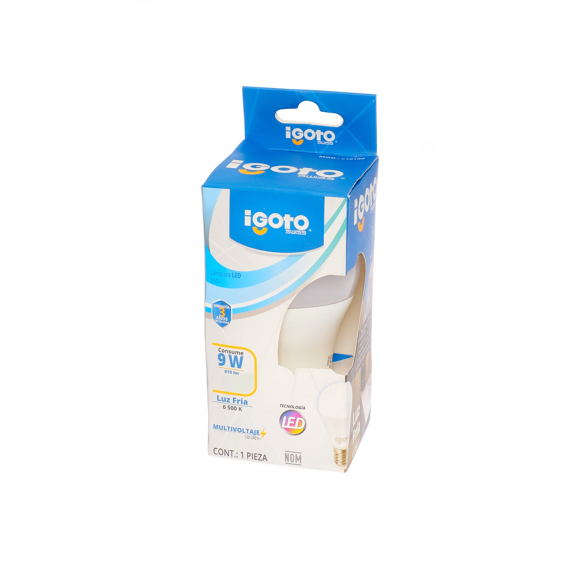 213767 IGOTO - Foco de led tipo bulbo 09w LDD F10109 Igoto