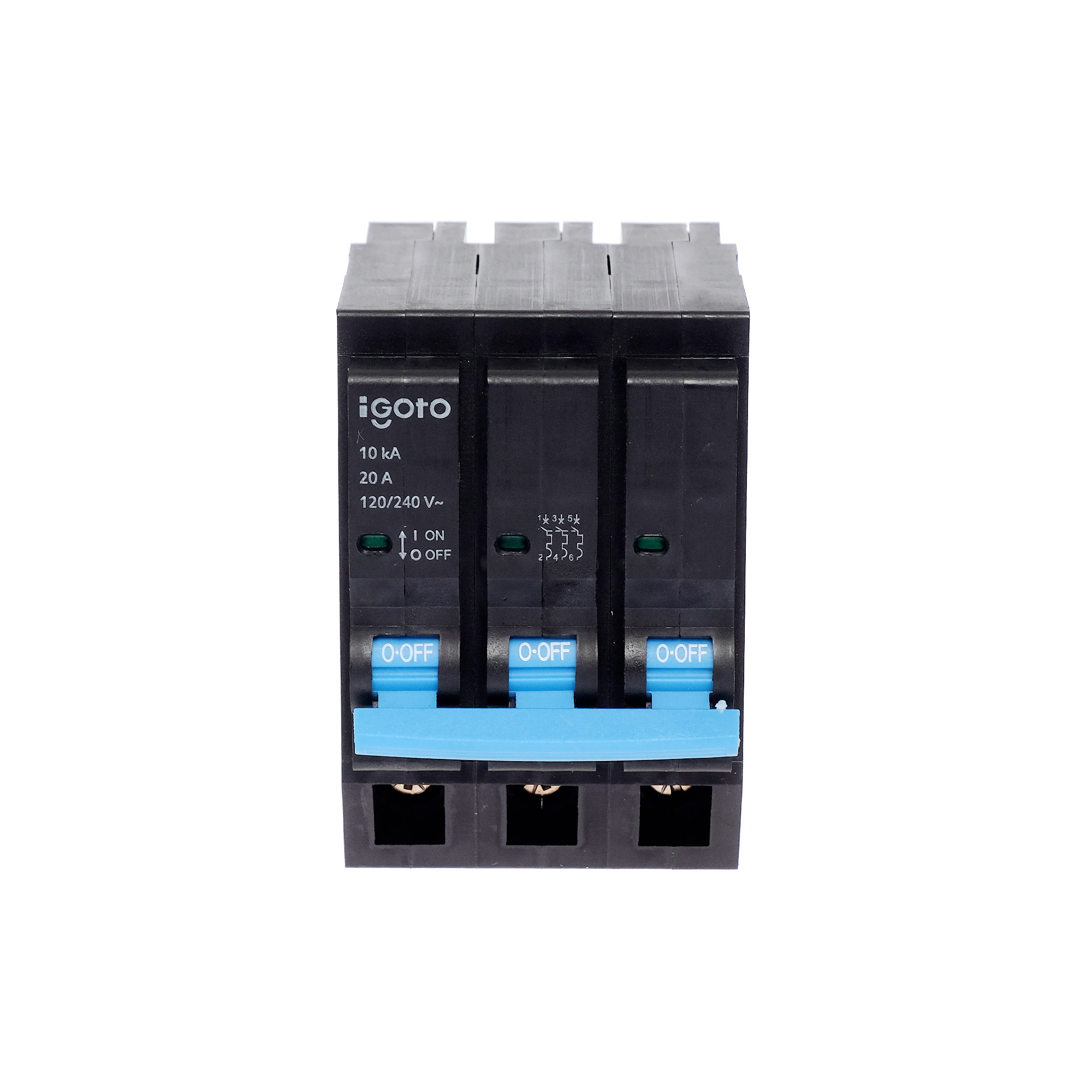 214455 IGOTO - Interruptor termomagnetico 3 polos 20a IN3002 Igoto