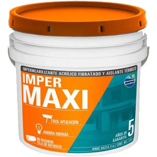227048 IMPAC - Impermeabilizante 5 años 3.8lt maxi galon fibratado blanco Impac