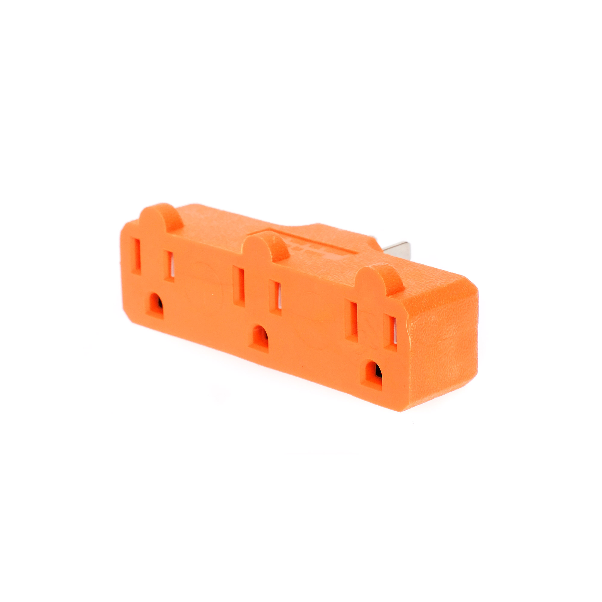 227072 IGOTO - Multicontacto rectangular 3 contactos 2p+t naranja en blister Igoto