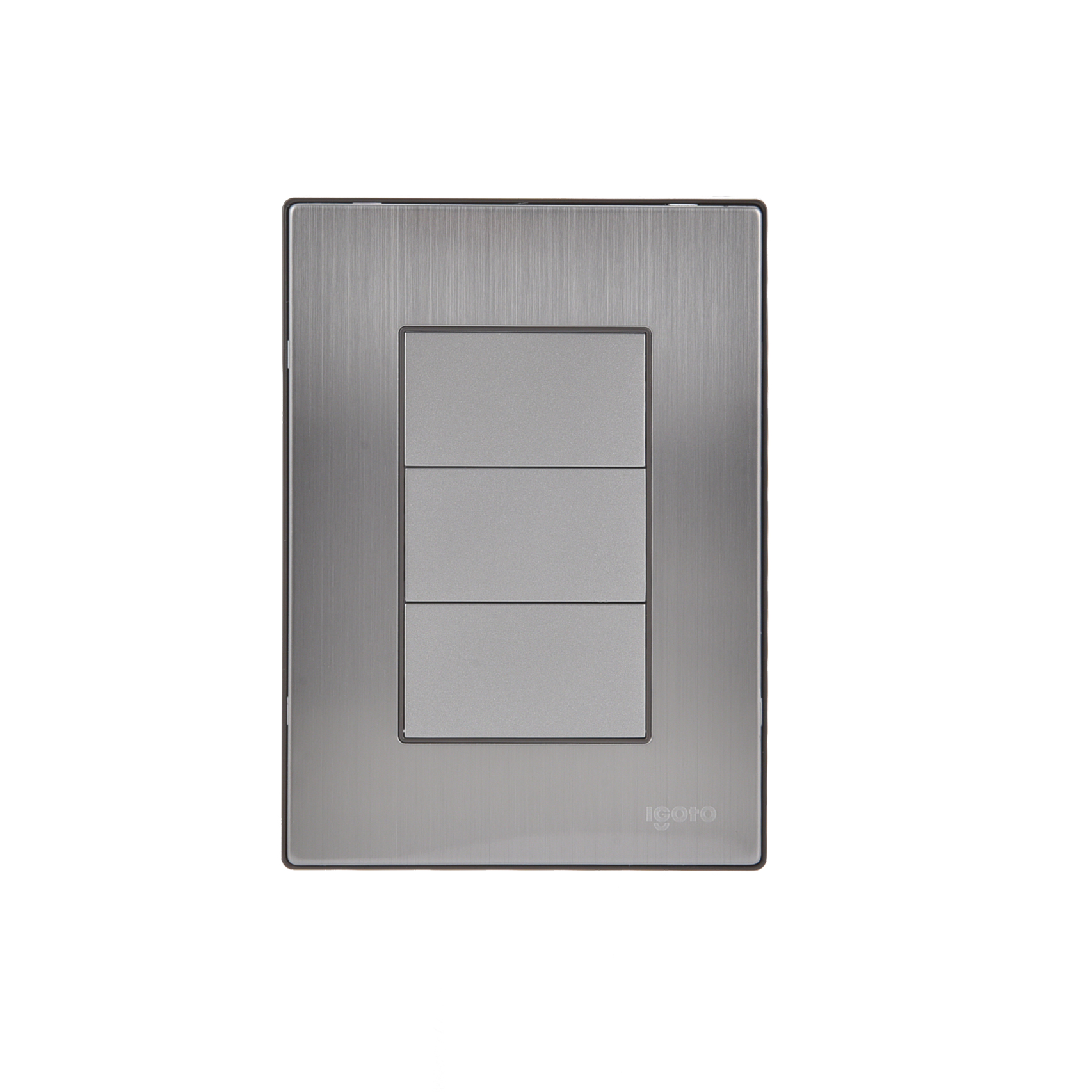 228793 IGOTO - Placa ciega plata Inox Igoto