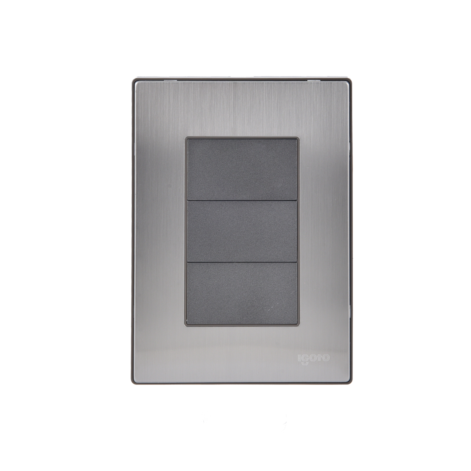 228815 IGOTO - Placa ciega negro Inox Igoto