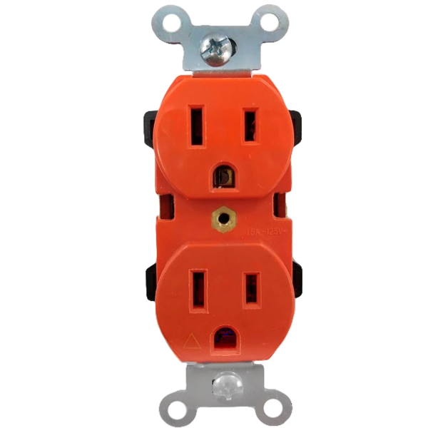 235349 IGOTO - Contacto duplex 2p+t naranja Igoto