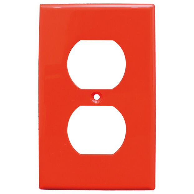 235365 IGOTO - Placa para contacto duplex naranja Igoto