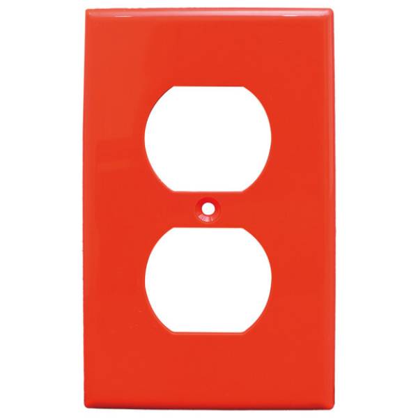235365 IGOTO - Placa para contacto duplex naranja Igoto