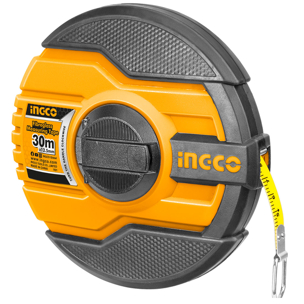 280940 INGCO - Cinta larga fibra vidrio 12.5mm 30mt/98ft caja plastica Ingco