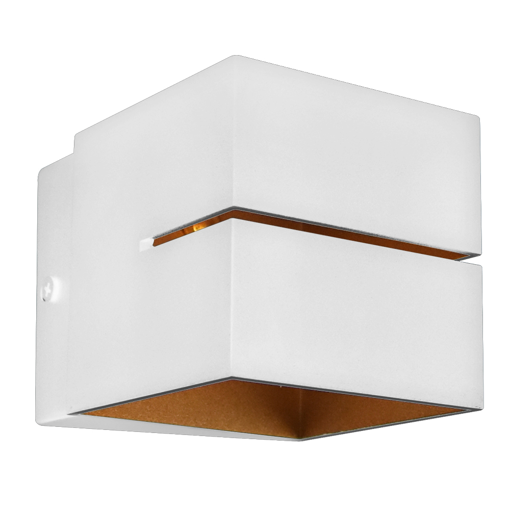 281748 ADIR - Arbotante decorativo para pared cuadrado blanco 5275 Adir