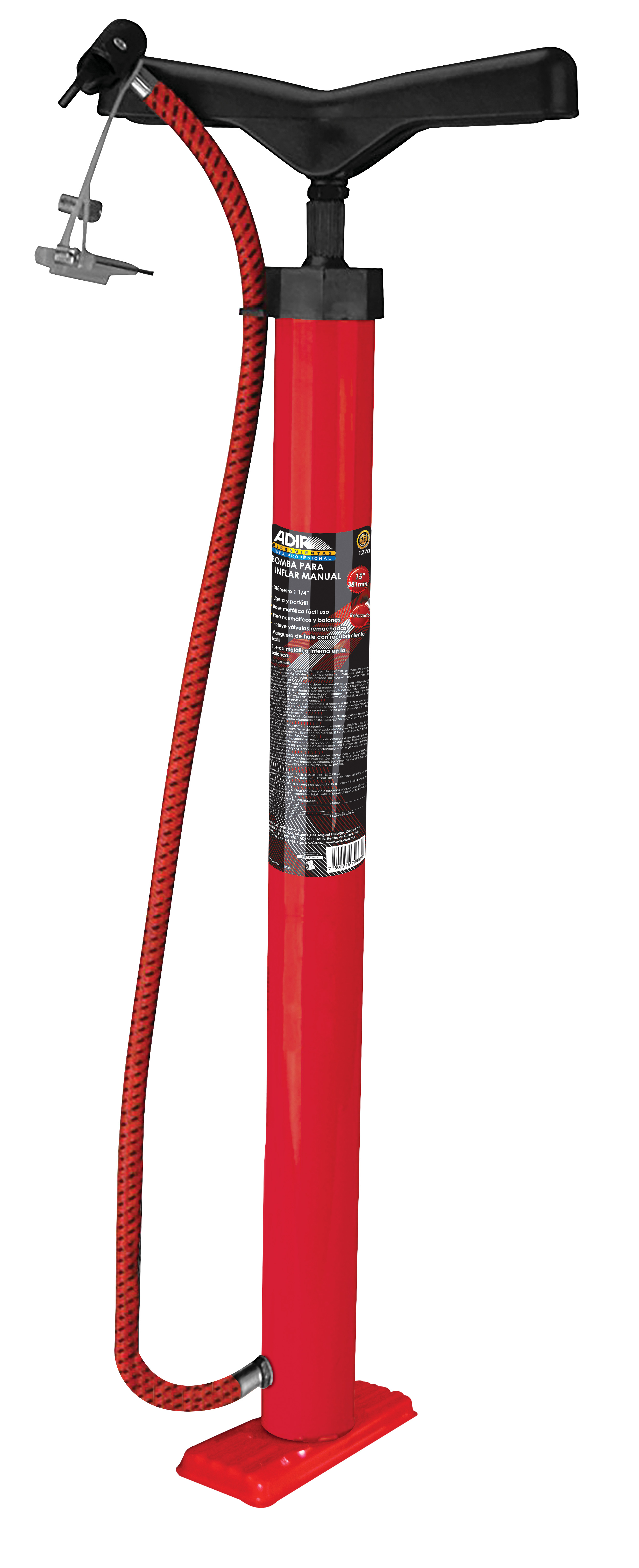 281752 ADIR - Bomba para inflar neumaticos 20 x 1-1/2 1271 Adir
