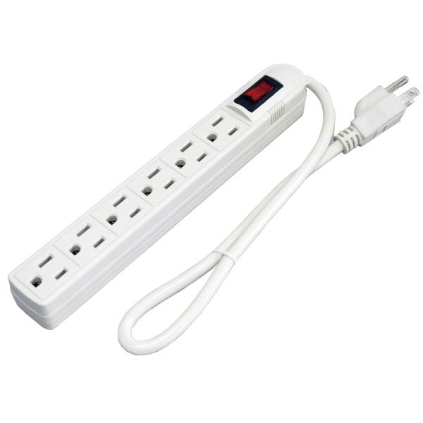 281816 ADIR - Multicontacto con cable 32cm 06 contactos con indicador Adir