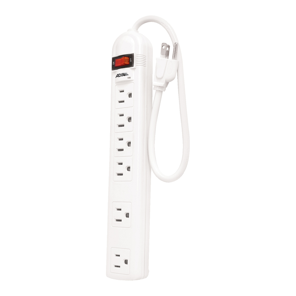 281817 ADIR - Multicontacto con cable 32cm 06 contactos con indicador con supresor 110j Adir