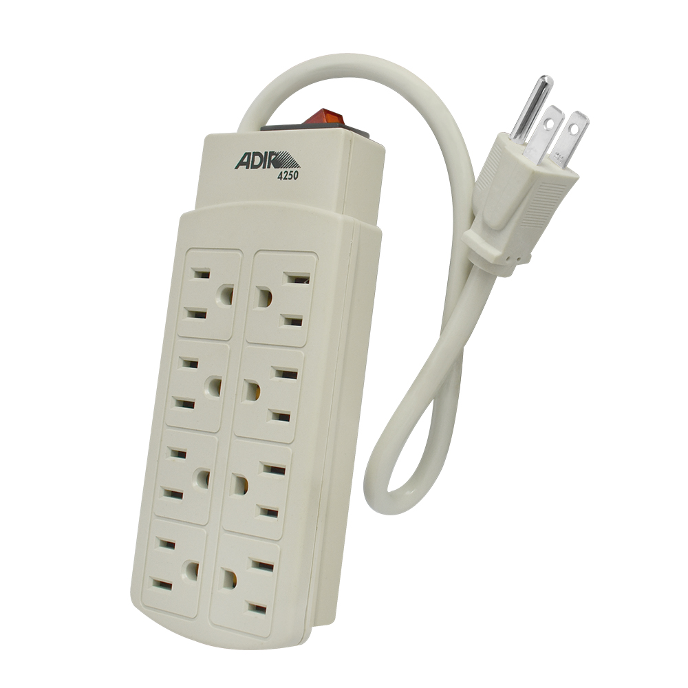 281819 ADIR - Multicontacto con cable 50cm 08 contactos con indicador Adir