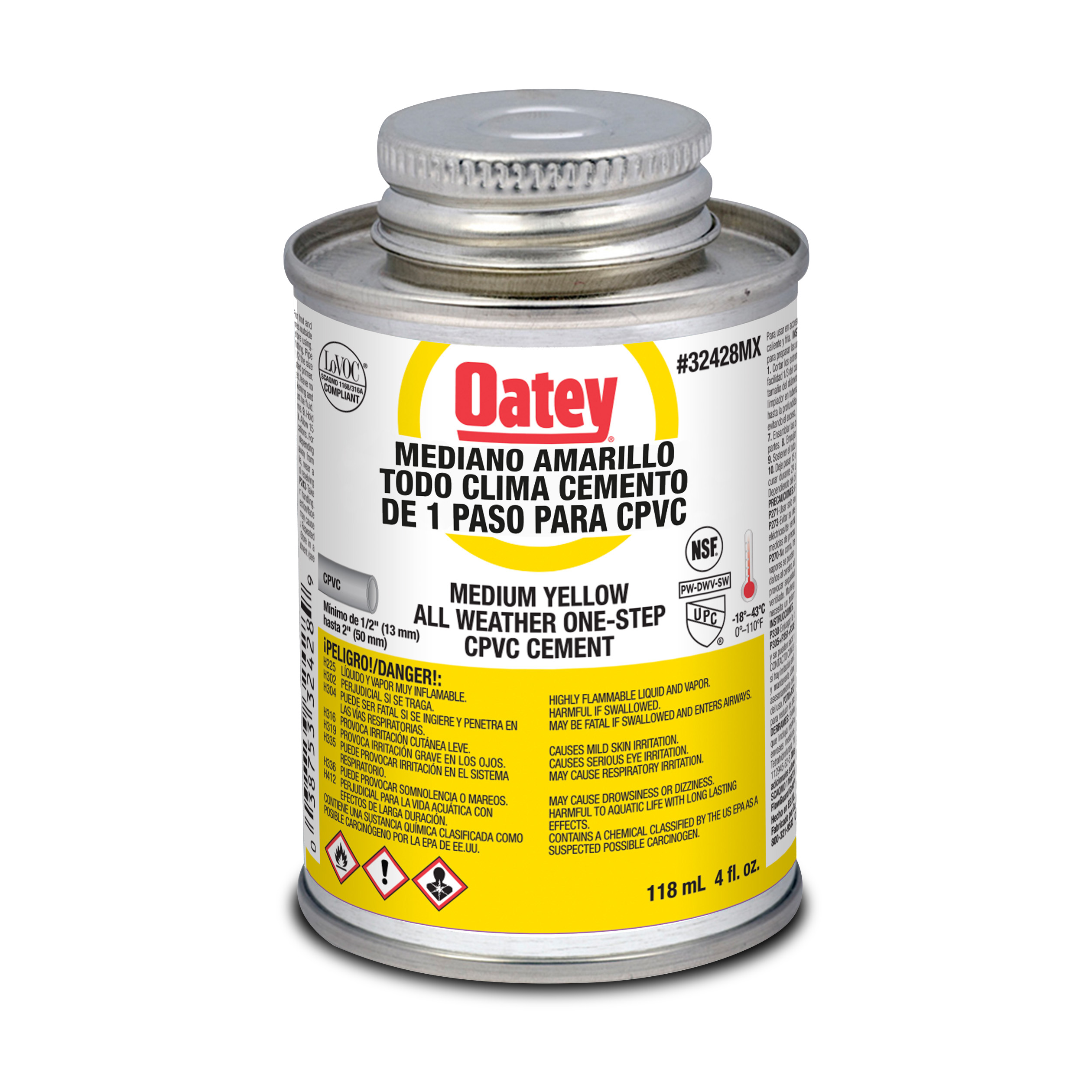 29 OATEY - Pegamento para CPVC 118ml 1/8 flowguard Oatey