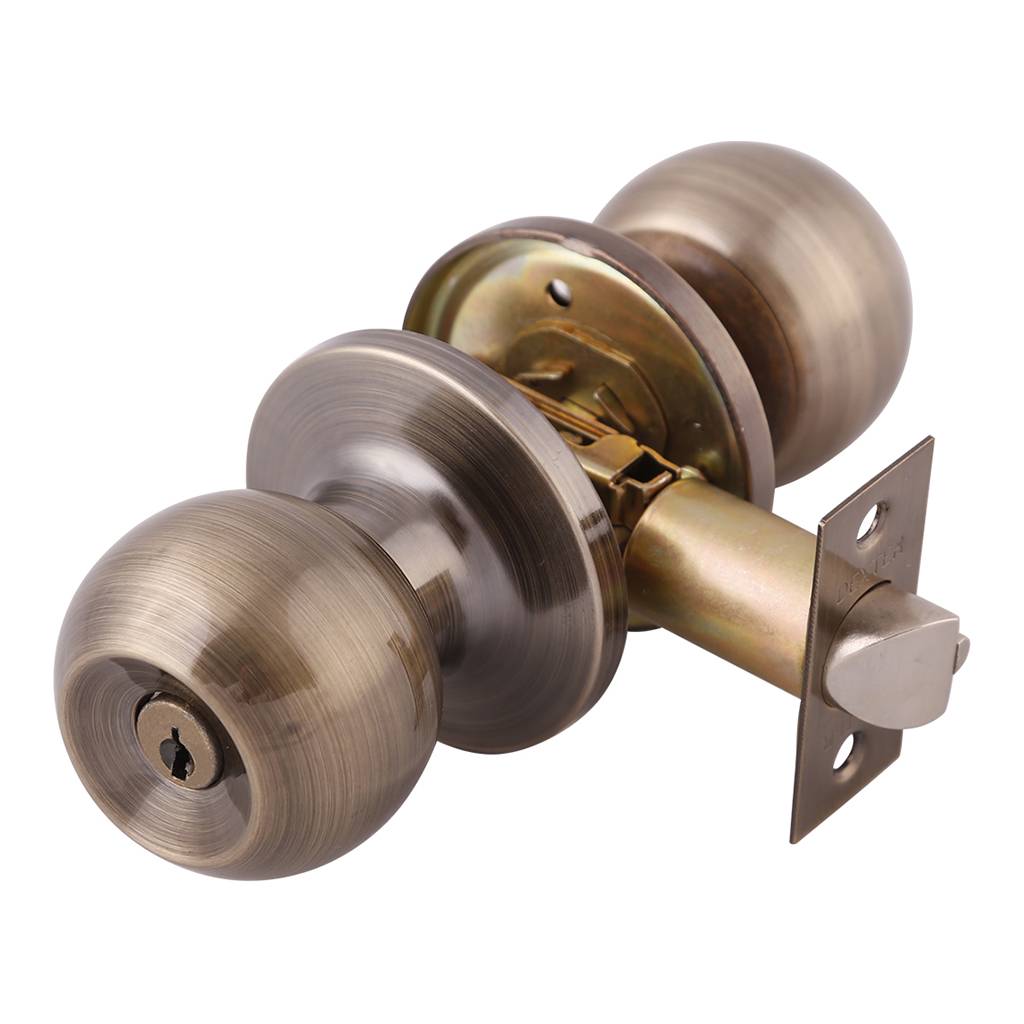 189886 DEXTER - Cerradura tubular llave boton laton antiguo Barza Dexter