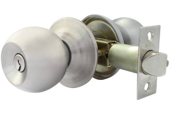 189887 DEXTER - Cerradura tubular llave boton acero inoxidable Barza Dexter