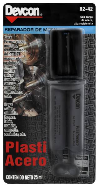 189954 DEVCON - Plastiacero normal gris 25 ml jeringa Devcon